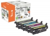 Peach Combi Pack, compatible with  HP No. 307A, CE740A, CE741A, CE742A, CE743A