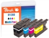 Peach Multi Pack, XL-Filling, compatible with  Brother LC-1280XLVALBP