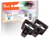 Peach doppio pacchetto cartuccia d'inchiostro nero HC compatibile con  HP No. 363XL bk*2, C8719EE*2