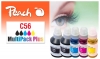 Multipack Plus Peach compatible avec  Canon GI-56