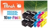 319838 - Peach paketas, 10 rašalo kasetės, suderinamos su No. 934XL, No. 935XL, C2P23A, C2P24A, C2P25A, C2P26A HP