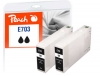 320654 - Peach dvigubas paketas, rašalo kasetė, juoda, suderinama su T7031 bk*2, C13T70314010*2 Epson