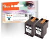 319635 - Peach Doppelpack Druckköpfe schwarz kompatibel zu No. 62XL bk*2, C2P05AE*2 HP