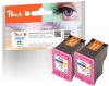 319636 - Peach Doppelpack Druckköpfe color kompatibel zu No. 62XL c*2, C2P07AE*2 HP